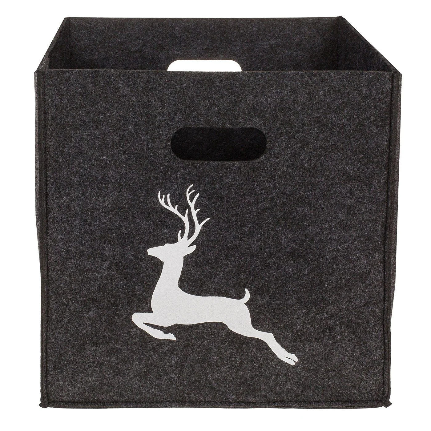 Filz-Aufbewahrungsbox „Hirsch“ – passend für Kallax, 32×32×32 cm